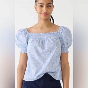 J. Crew ~Liberty Ditsy Jacqueline Blossom Floral Smocked Top in size Small